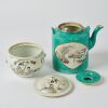 A Chinese Late Republic Period Famille-rose &lsquo;Snow Landscape&rsquo; Teapot AND A Chinese Late Republic Period Shallow Enamel &lsquo; Lady' Covered Jar - 2