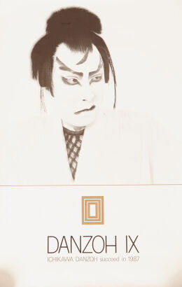 A Poster of Japanese Kabuki Actor Danzoh IX