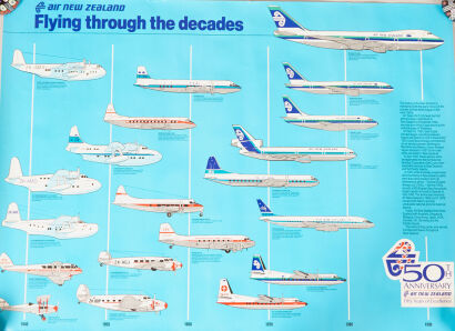 Air New Zealand 50th Anniversary Poster