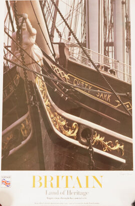 A Poster of Cutty Sarks Bow Ornamentation