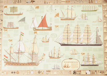 A Print of Sailing Ships During Egyptian Times