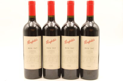 (4) 2001 Penfolds Bin 707 Cabernet Sauvignon, South Australia [BC95]