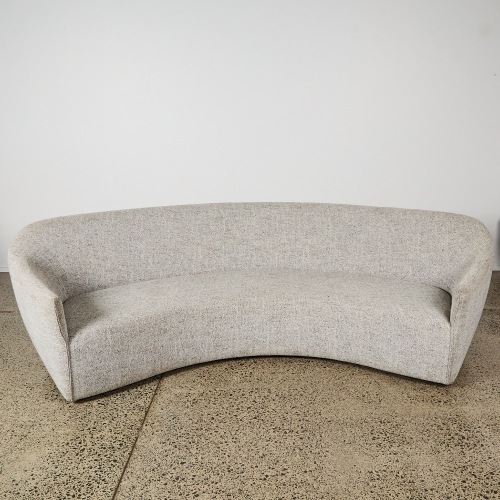 A Soren Liv Juno Josephine Curved Sofa in Moonrock