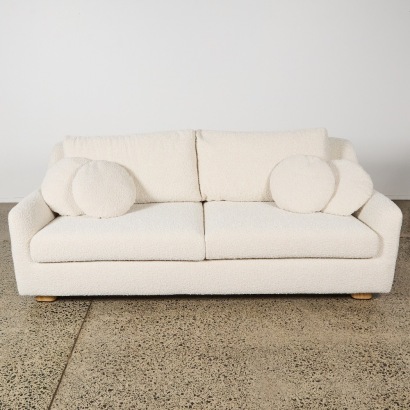 A Soren Liv Hugo Dawn Oat Boucle Three Seater Sofa