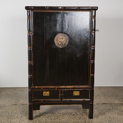 A Ming Dynasty Style Chinese Cabinet With Revolving Door