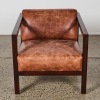 A Cubist Oak Framed & Leather Chair - 2