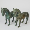 A Pair of Bronze Chinese Horses
