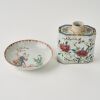 A Set of Three Chinese Qing Dynasty Famille-rose Objects - 4