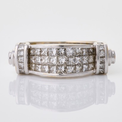 Partridge Jewellers, Vintage, 18ct White Gold, 1.79ct Diamond Ring