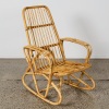 A Mid-century Cane Rocking Chair