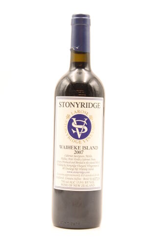 (1) 2007 Stonyridge Vineyard Larose, Waiheke Island