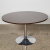 A Mid-Century Chrome Tulip Dining Table