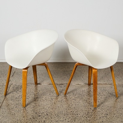 A Pair of Arper Duna 02 Chairs, Italy