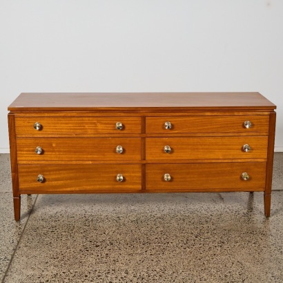 A Mid Century Mahogany Lowboy
