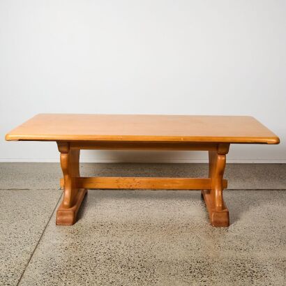 A Solid Rimu Refectory Table c.1970s