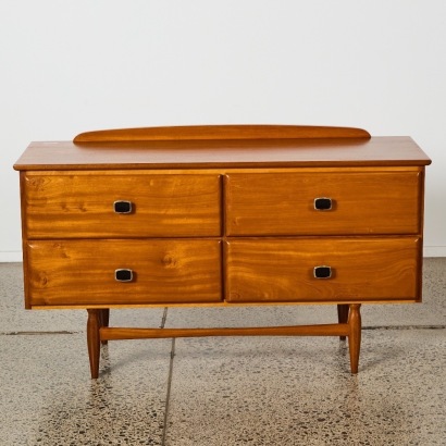 A Mid Century Mahogany Lowboy