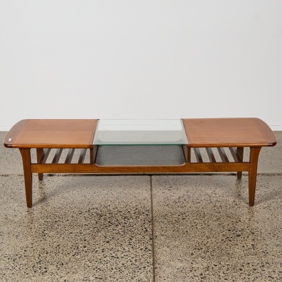 A Mid Century Mahogany Coffee Table