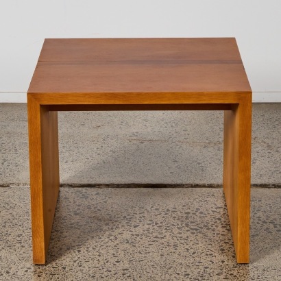 An Oak & Walnut Side Table