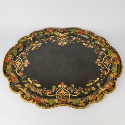 A Victorian Papier-Mache Tray by Jennens & Bettridge