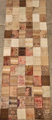 A Worn Patchwork Kilim Rug