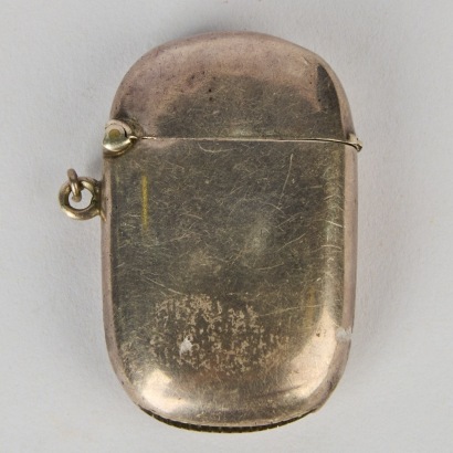 An Antique Sterling Silver Vesta Case, with Hallmarks