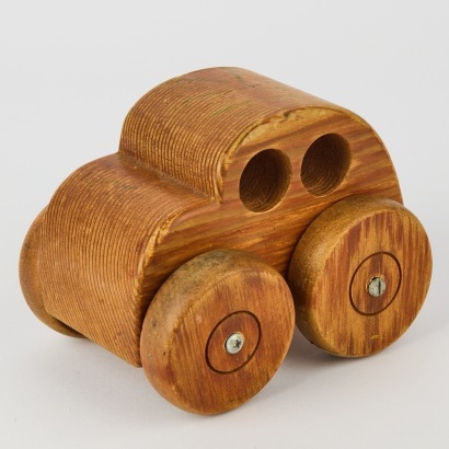 A Vintage New Zealand Made Wooden Beetle