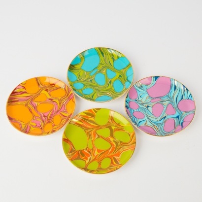 A Set of Four Jonathan Adler's Trousdale Coasters