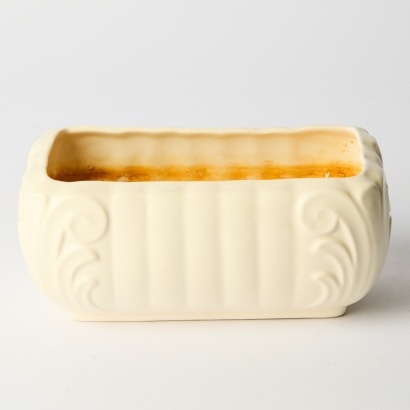 A White Diana Trough Vase
