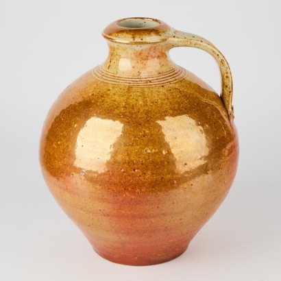 An Impressive Shino Glaze Pottery Jug
