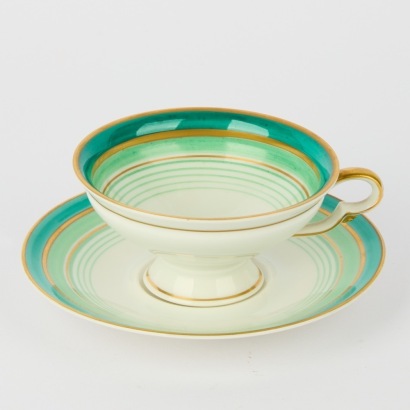 A Small Saucer and Teacup by Azberg Bavaria