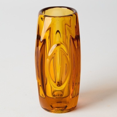 A Bohemian Czech Sklo Union Rosice Vase By Rudolf Schrater