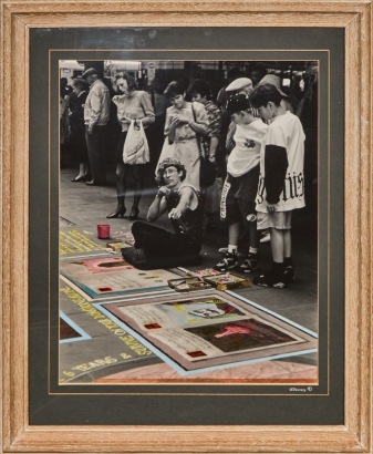 A Framed Vintage Photograph of A New York Street Scene