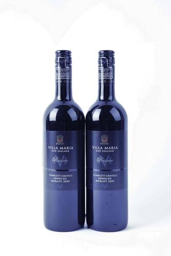 (2) 2005 Villa Maria Reserve Gimblett Gravels Merlot, Hawkes Bay