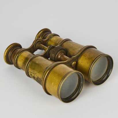 A WW1 Brass Adjustable Binoculars, designed by W & Watson Sons, London