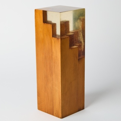 A Brutalist Cubist Sculpture