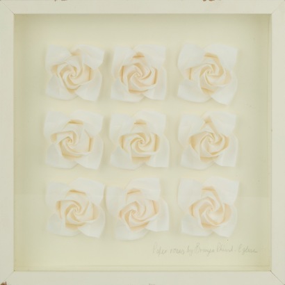 Framed Paper Roses