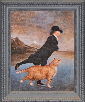 A Fat Cat Art Print by Svetlana Petrova