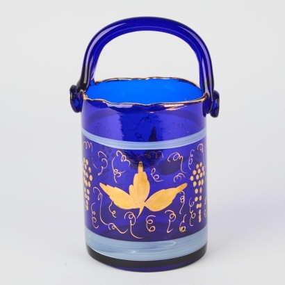 An Antique Cobalt Blue Glass Vase