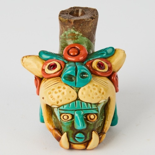 A Folk Art Aztec Whistle