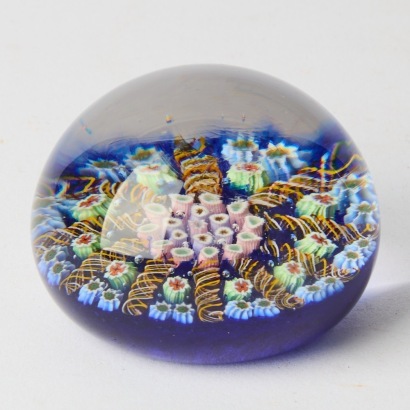 A Vintage Strathearn Millefiori Paperweight