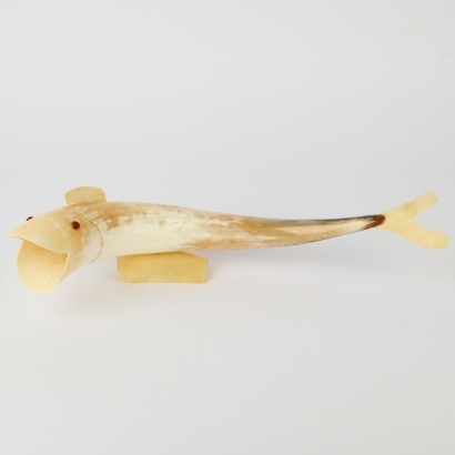 A Pacific Husk Fish Statue