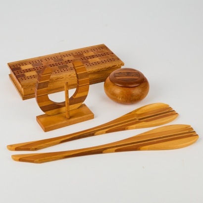 A Set of New Zealand Native Wood Items