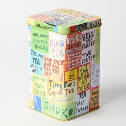 A Dick Frizzell Tin Designed for Bell Tea