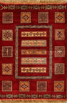 A Vintage Mashhad Rug, in the Sirjan Style