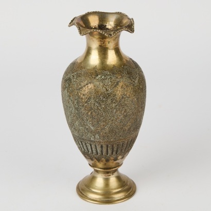An Antique Sterling Silver Vase