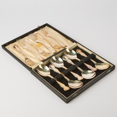 A Set Of Rodd Desert Cutlery