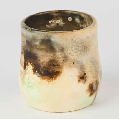 A Raku Glazed Vase