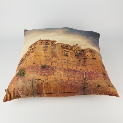 A Ajasthan Place Print Large Cushion
