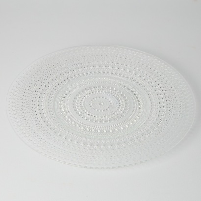 A 'Kastehelmi' Glass Plate by Iittala