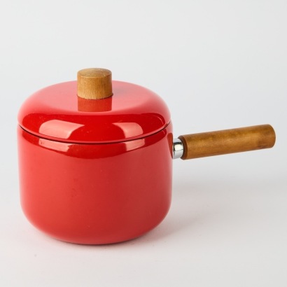 A Mid-Century Enamel Saucepan